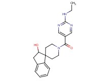 1'-{[2-(ethylamino)-5-pyrimidinyl]carbonyl}-2,3-dihydrospiro[indene-1,4'-piperidin]-2-ol