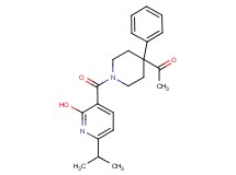 1-{1-[(2-hydroxy-6-isopropyl-3-pyridinyl)carbonyl]-4-phenyl-4-piperidinyl}ethanone