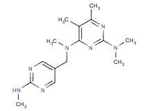 N~2~,N~2~,N~4~,5,6-pentamethyl-N~4~-{[2-(methylamino)pyrimidin-5-yl]methyl}pyrimidine-2,4-diamine