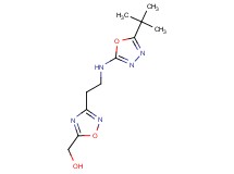 (3-{2-[(5-tert-butyl-1,3,4-oxadiazol-2-yl)amino]ethyl}-1,2,4-oxadiazol-5-yl)methanol