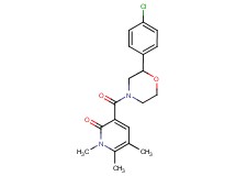3-{[2-(4-chlorophenyl)morpholin-4-yl]carbonyl}-1,5,6-trimethylpyridin-2(1H)-one