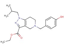 ethyl 5-(4-hydroxybenzyl)-1-isobutyl-4,5,6,7-tetrahydro-1H-pyrazolo[4,3-c]pyridine-3-carboxylate