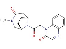 1-{2-[(1S*,6R*)-3-methyl-4-oxo-3,9-diazabicyclo[4.2.1]non-9-yl]-2-oxoethyl}quinoxalin-2(1H)-one