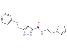 5-(phenoxymethyl)-N-[2-(1H-pyrazol-1-yl)ethyl]-1H-pyrazole-3-carboxamide