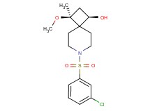 (1R*,3S*)-7-[(3-chlorophenyl)sulfonyl]-3-methoxy-3-methyl-7-azaspiro[3.5]nonan-1-ol