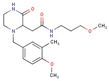 2-[1-(4-methoxy-3-methylbenzyl)-3-oxo-2-piperazinyl]-N-(3-methoxypropyl)acetamide