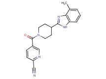 5-{[4-(4-methyl-1H-benzimidazol-2-yl)-1-piperidinyl]carbonyl}-2-pyridinecarbonitrile