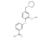 1-{3-[2-methoxy-4-(pyrrolidin-1-ylmethyl)phenoxy]phenyl}ethanone