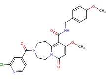 3-(2-chloroisonicotinoyl)-9-methoxy-N-(4-methoxybenzyl)-7-oxo-1,2,3,4,5,7-hexahydropyrido[1,2-d][1,4]diazepine-10-carboxamide
