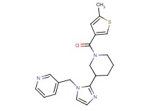 3-[(2-{1-[(5-methyl-3-thienyl)carbonyl]-3-piperidinyl}-1H-imidazol-1-yl)methyl]pyridine