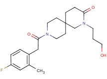 9-[(4-fluoro-2-methylphenyl)acetyl]-2-(3-hydroxypropyl)-2,9-diazaspiro[5.5]undecan-3-one