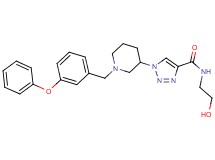 N-(2-hydroxyethyl)-1-[1-(3-phenoxybenzyl)-3-piperidinyl]-1H-1,2,3-triazole-4-carboxamide