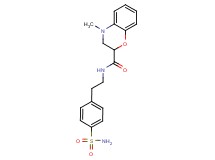 N-{2-[4-(aminosulfonyl)phenyl]ethyl}-4-methyl-3,4-dihydro-2H-1,4-benzoxazine-2-carboxamide
