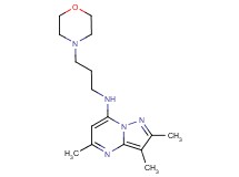 2,3,5-trimethyl-N-(3-morpholin-4-ylpropyl)pyrazolo[1,5-a]pyrimidin-7-amine