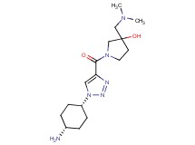 1-{[1-(cis-4-aminocyclohexyl)-1H-1,2,3-triazol-4-yl]carbonyl}-3-[(dimethylamino)methyl]-3-pyrrolidinol