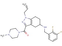 1-allyl-N-(2,3-difluorobenzyl)-3-[(4-methyl-1-piperazinyl)carbonyl]-4,5,6,7-tetrahydro-1H-indazol-5-amine