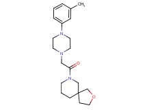7-{[4-(3-methylphenyl)piperazin-1-yl]acetyl}-2-oxa-7-azaspiro[4.5]decane