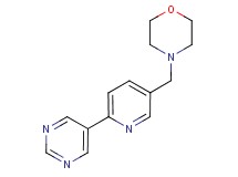 4-[(6-pyrimidin-5-ylpyridin-3-yl)methyl]morpholine