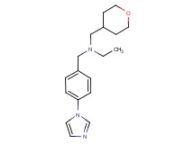 N-[4-(1H-imidazol-1-yl)benzyl]-N-(tetrahydro-2H-pyran-4-ylmethyl)ethanamine