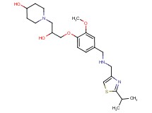 1-{2-hydroxy-3-[4-({[(2-isopropyl-1,3-thiazol-4-yl)methyl]amino}methyl)-2-methoxyphenoxy]propyl}-4-piperidinol