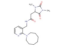 N-[(2-azocan-1-ylpyridin-3-yl)methyl]-2-(1,3-dimethyl-2,5-dioxoimidazolidin-4-yl)acetamide