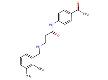 4-({3-[(2,3-dimethylbenzyl)amino]propanoyl}amino)benzamide
