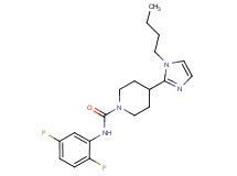 4-(1-butyl-1H-imidazol-2-yl)-N-(2,5-difluorophenyl)-1-piperidinecarboxamide