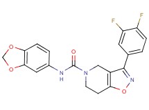 N-1,3-benzodioxol-5-yl-3-(3,4-difluorophenyl)-6,7-dihydroisoxazolo[4,5-c]pyridine-5(4H)-carboxamide