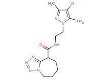 N-[2-(4-chloro-3,5-dimethyl-1H-pyrazol-1-yl)ethyl]-6,7,8,9-tetrahydro-5H-tetrazolo[1,5-a]azepine-9-carboxamide