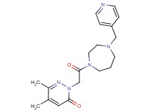 5,6-dimethyl-2-{2-oxo-2-[4-(4-pyridinylmethyl)-1,4-diazepan-1-yl]ethyl}-3(2H)-pyridazinone