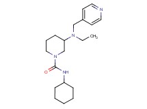 N-cyclohexyl-3-[ethyl(4-pyridinylmethyl)amino]-1-piperidinecarboxamide