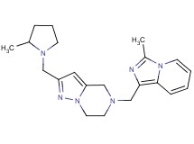 5-[(3-methylimidazo[1,5-a]pyridin-1-yl)methyl]-2-[(2-methyl-1-pyrrolidinyl)methyl]-4,5,6,7-tetrahydropyrazolo[1,5-a]pyrazine