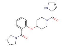 1-(2,5-dihydro-1H-pyrrol-2-ylcarbonyl)-4-[2-(1-pyrrolidinylcarbonyl)phenoxy]piperidine hydrochloride