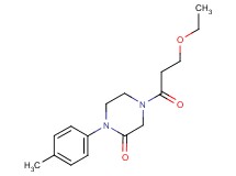 4-(3-ethoxypropanoyl)-1-(4-methylphenyl)-2-piperazinone