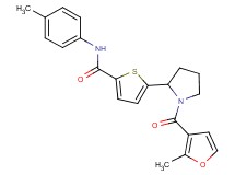 5-[1-(2-methyl-3-furoyl)-2-pyrrolidinyl]-N-(4-methylphenyl)-2-thiophenecarboxamide