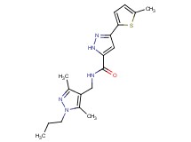 N-[(3,5-dimethyl-1-propyl-1H-pyrazol-4-yl)methyl]-3-(5-methyl-2-thienyl)-1H-pyrazole-5-carboxamide
