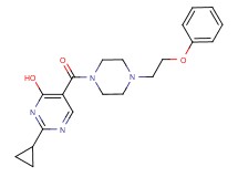 2-cyclopropyl-5-{[4-(2-phenoxyethyl)piperazin-1-yl]carbonyl}pyrimidin-4-ol