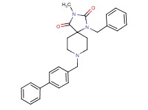 1-benzyl-8-(4-biphenylylmethyl)-3-methyl-1,3,8-triazaspiro[4.5]decane-2,4-dione