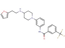 N-[3-(4-{[2-(2-furyl)ethyl]amino}-1-piperidinyl)phenyl]-3-(trifluoromethyl)benzamide