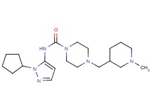 N-(1-cyclopentyl-1H-pyrazol-5-yl)-4-[(1-methylpiperidin-3-yl)methyl]piperazine-1-carboxamide