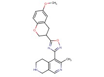 5-[5-(6-methoxy-3,4-dihydro-2H-chromen-3-yl)-1,2,4-oxadiazol-3-yl]-6-methyl-1,2,3,4-tetrahydro-2,7-naphthyridine hydrochloride