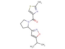 5-isopropyl-3-{1-[(2-methyl-1,3-thiazol-4-yl)carbonyl]pyrrolidin-2-yl}isoxazole