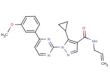 N-allyl-5-cyclopropyl-1-[4-(3-methoxyphenyl)-2-pyrimidinyl]-1H-pyrazole-4-carboxamide
