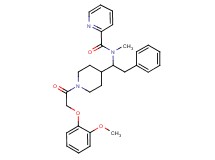 N-(1-{1-[(2-methoxyphenoxy)acetyl]-4-piperidinyl}-2-phenylethyl)-N-methyl-2-pyridinecarboxamide