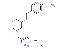 1-[(1-ethyl-1H-pyrazol-4-yl)methyl]-3-[2-(4-methoxyphenyl)ethyl]piperidine