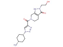 6-{[1-(cis-4-aminocyclohexyl)-1H-1,2,3-triazol-4-yl]carbonyl}-2-(2-hydroxyethyl)-1,2,4,5,6,7-hexahydro-3H-pyrazolo[3,4-c]pyridin-3-one