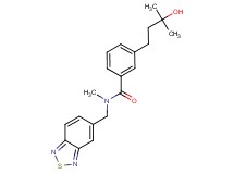 N-(2,1,3-benzothiadiazol-5-ylmethyl)-3-(3-hydroxy-3-methylbutyl)-N-methylbenzamide