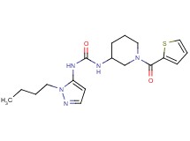 N-(1-butyl-1H-pyrazol-5-yl)-N'-[1-(2-thienylcarbonyl)piperidin-3-yl]urea