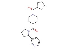 3-(1-{[1-(cyclopentylcarbonyl)-4-piperidinyl]carbonyl}-2-pyrrolidinyl)pyridine