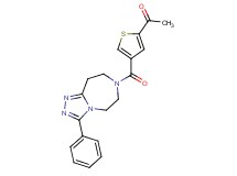 1-{4-[(3-phenyl-5,6,8,9-tetrahydro-7H-[1,2,4]triazolo[4,3-d][1,4]diazepin-7-yl)carbonyl]-2-thienyl}ethanone